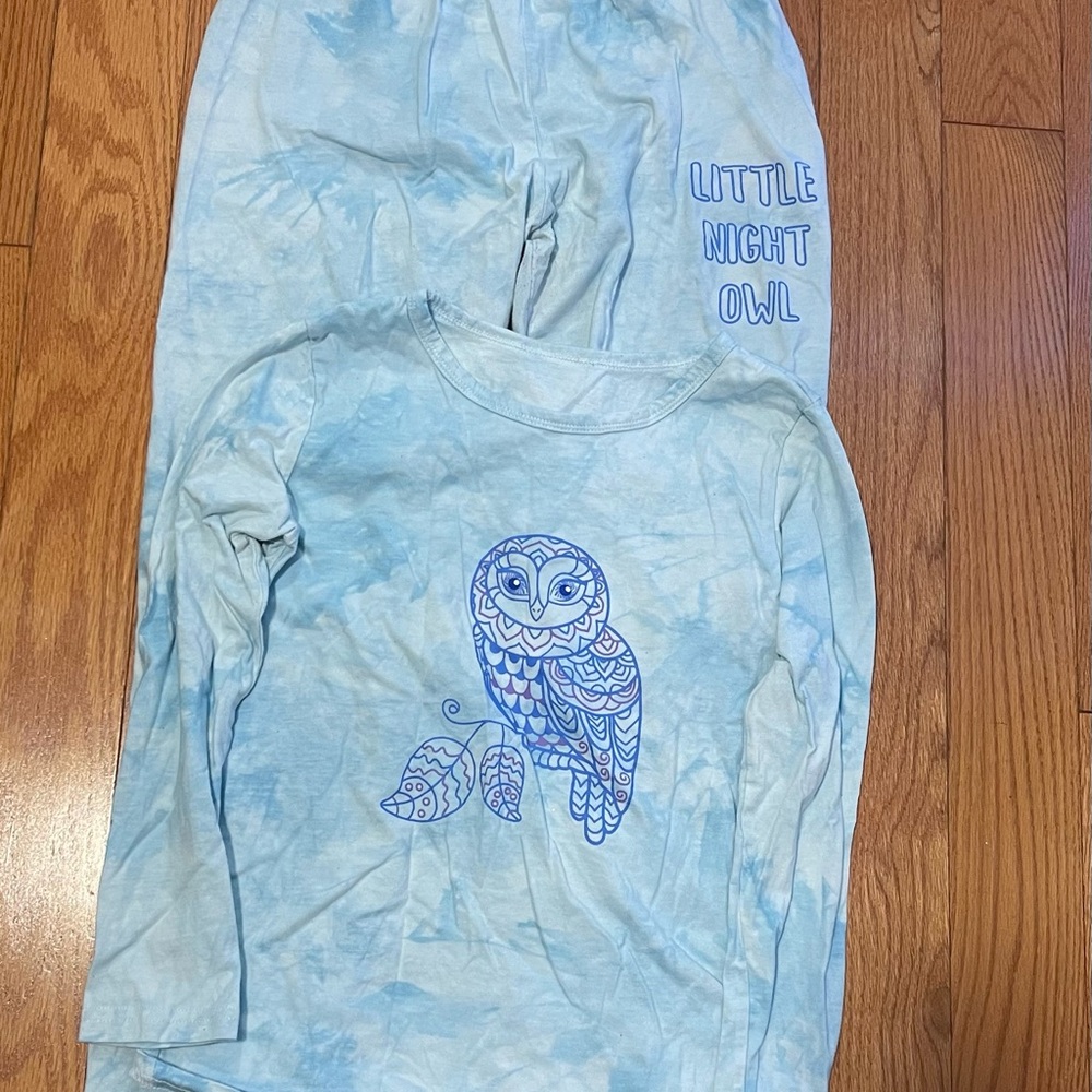 Blue Owl Pajama Set
